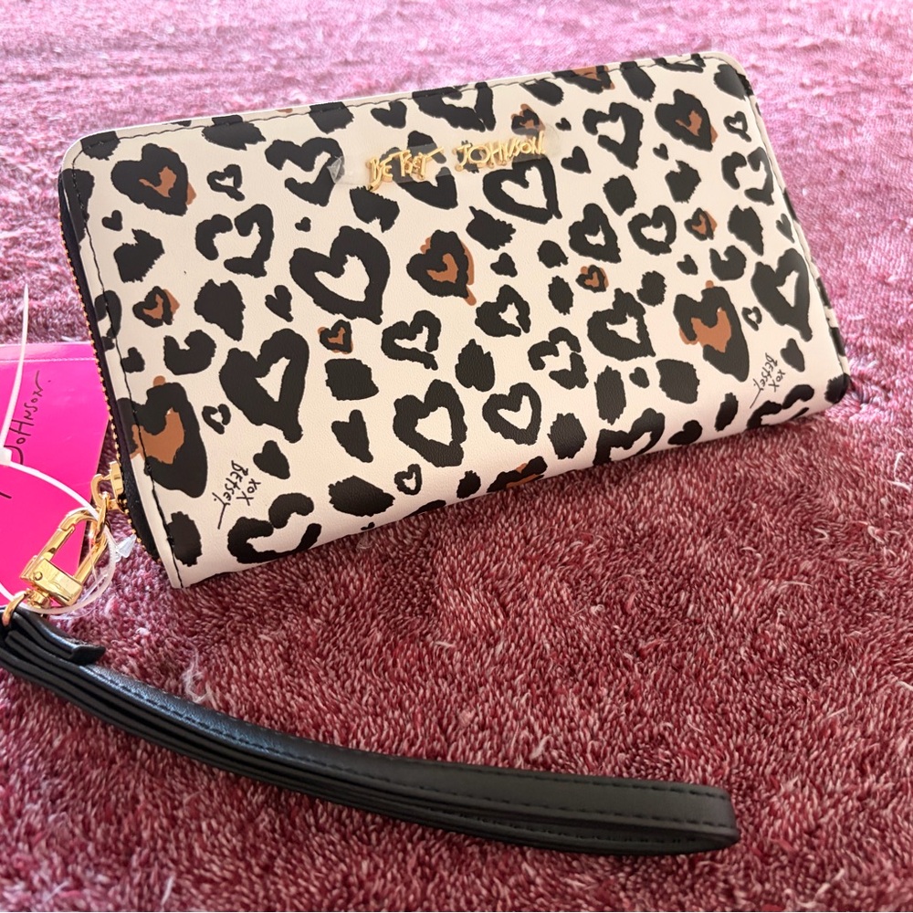 Betsey Johnson Leopard Print Women's Wallet NWT
